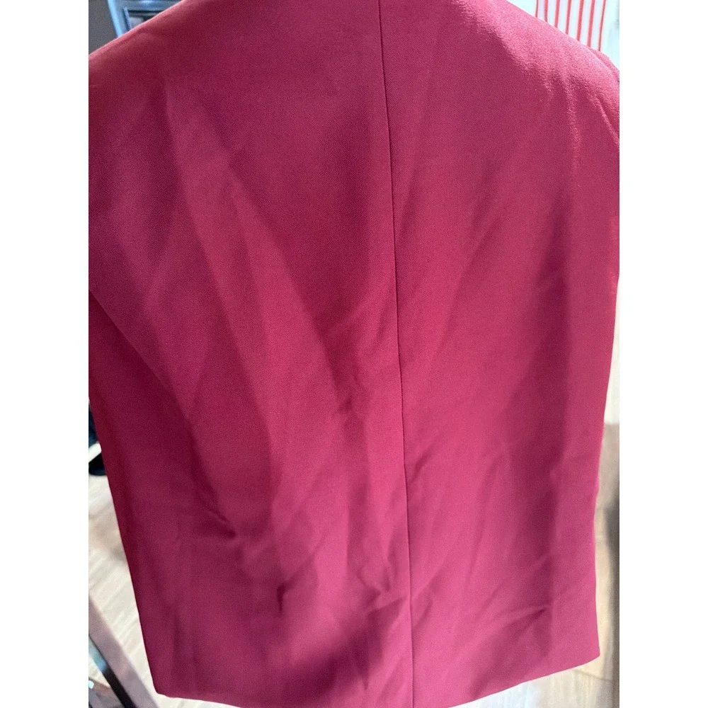 Womens‎ Burgundy Cape Blazer Open Front Split Sleeve Jacket PY0415 Small Maroon
